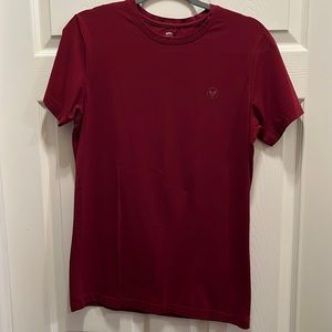 Alpha Forward Premium Tee, Unisex, Size Medium, Maroon